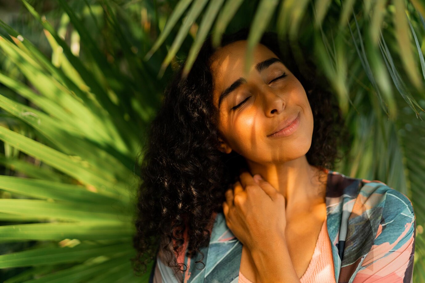 Pportrait of smiling lovely costa rica woman